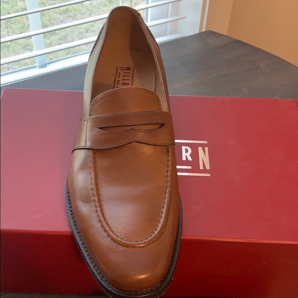 Millburn Leather Penny Loafers View 4
